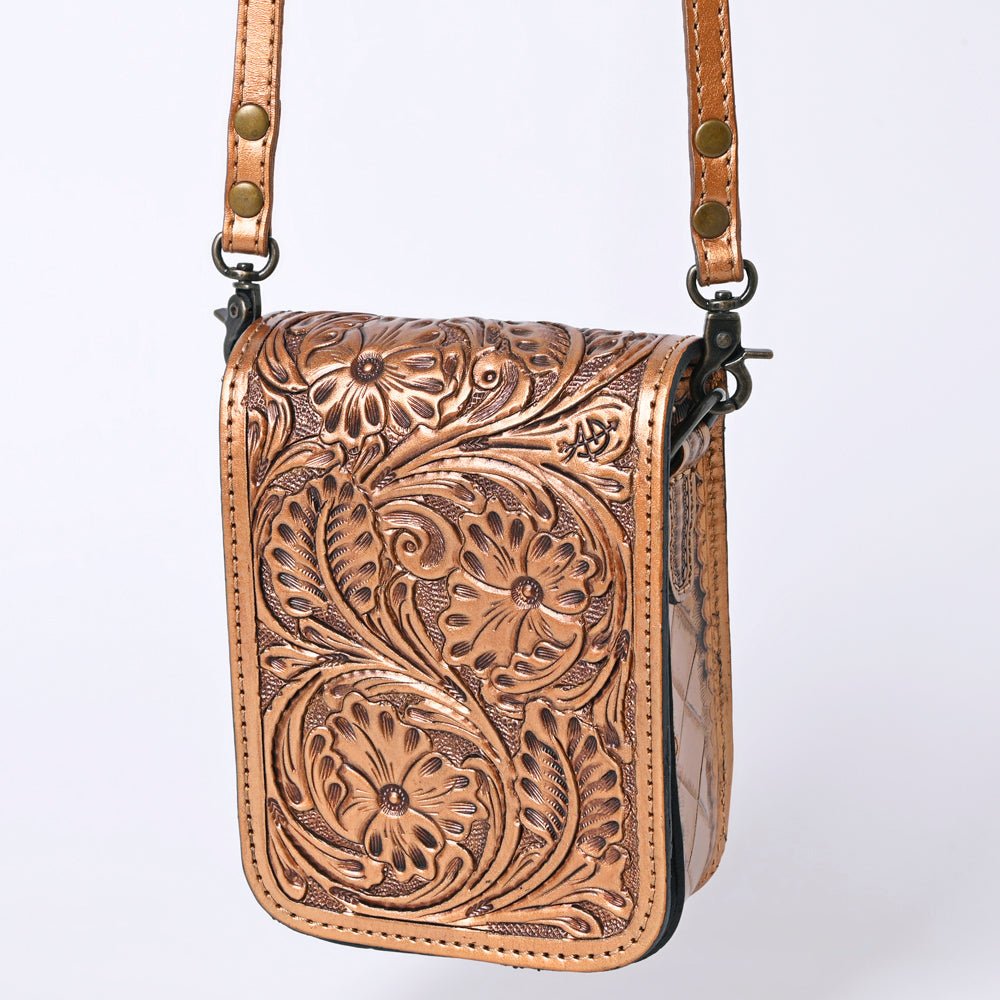 American Darling Cell Phone Holder Hand Tooled Genuine Leather women bag western handbag purse