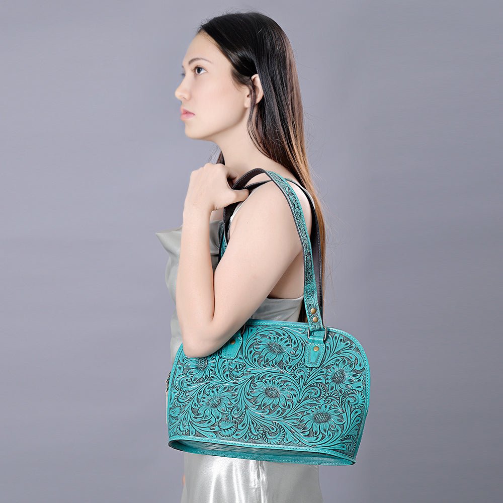 American Darling Tote Hand Tooled Genuine Leather women bag western handbag purse