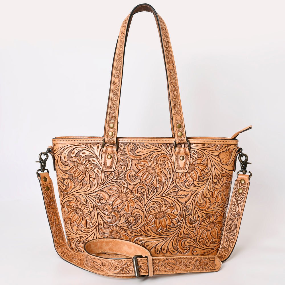 American Darling Tote Hand Tooled Genuine Leather women bag western handbag purse