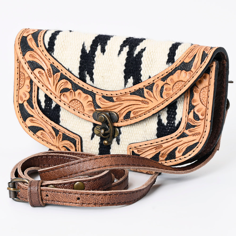 American Darling ADBG1097A Wallet Hand Tooled Saddle Blanket Genuine Leather women bag western handbag purse