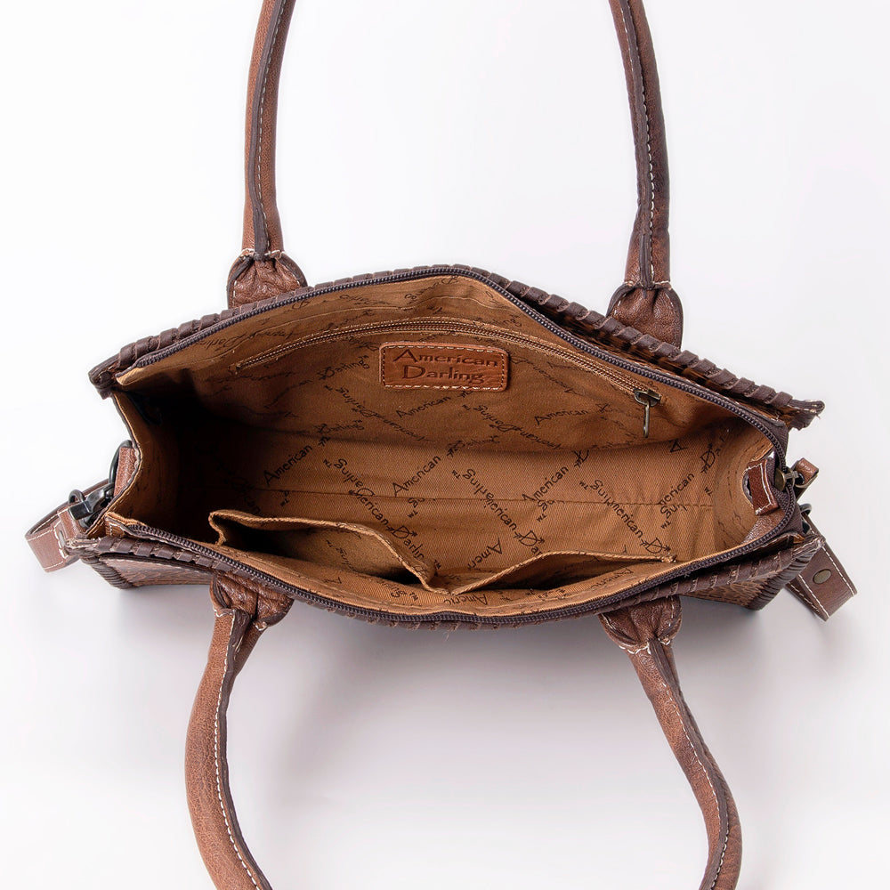 American Darling Crocodile Embossed Genuine Leather Women Bag Western Handbag Purse