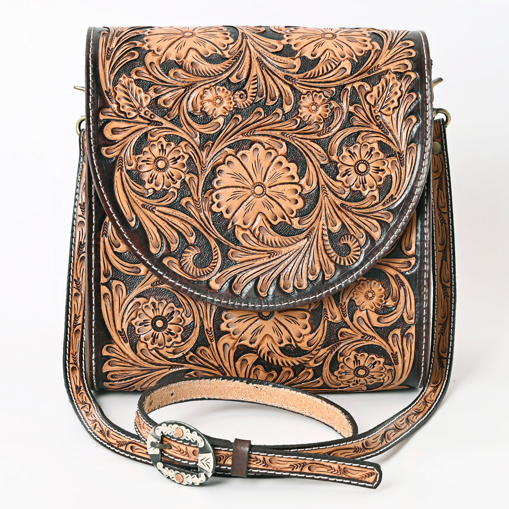 American Darling ADBGA356 Crossbody Hand Tooled Genuine Leather Women Bag Western Handbag Purse