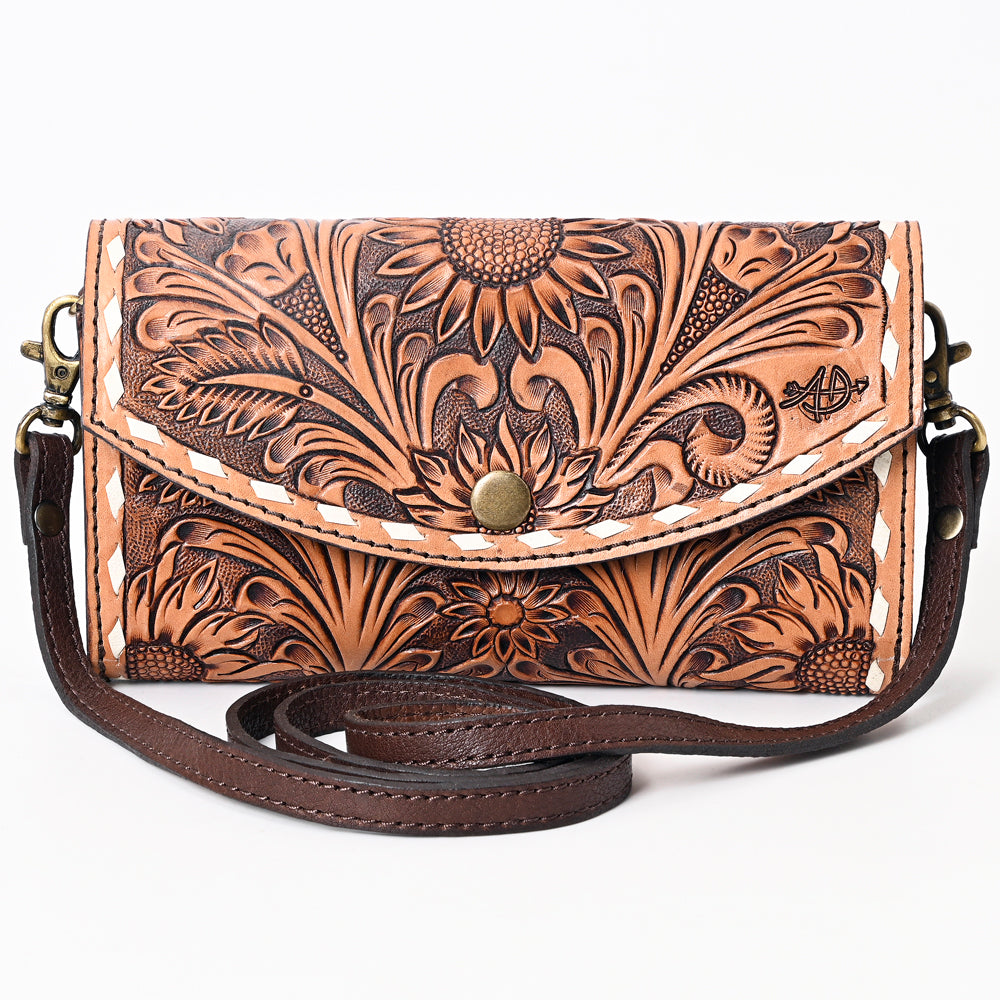 ADBGA383 American Darling Hand Tooled Genuine Leather Women Bag Western Handbag Purse
