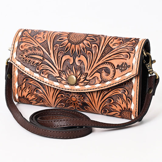ADBGA383 American Darling Hand Tooled Genuine Leather Women Bag Western Handbag Purse