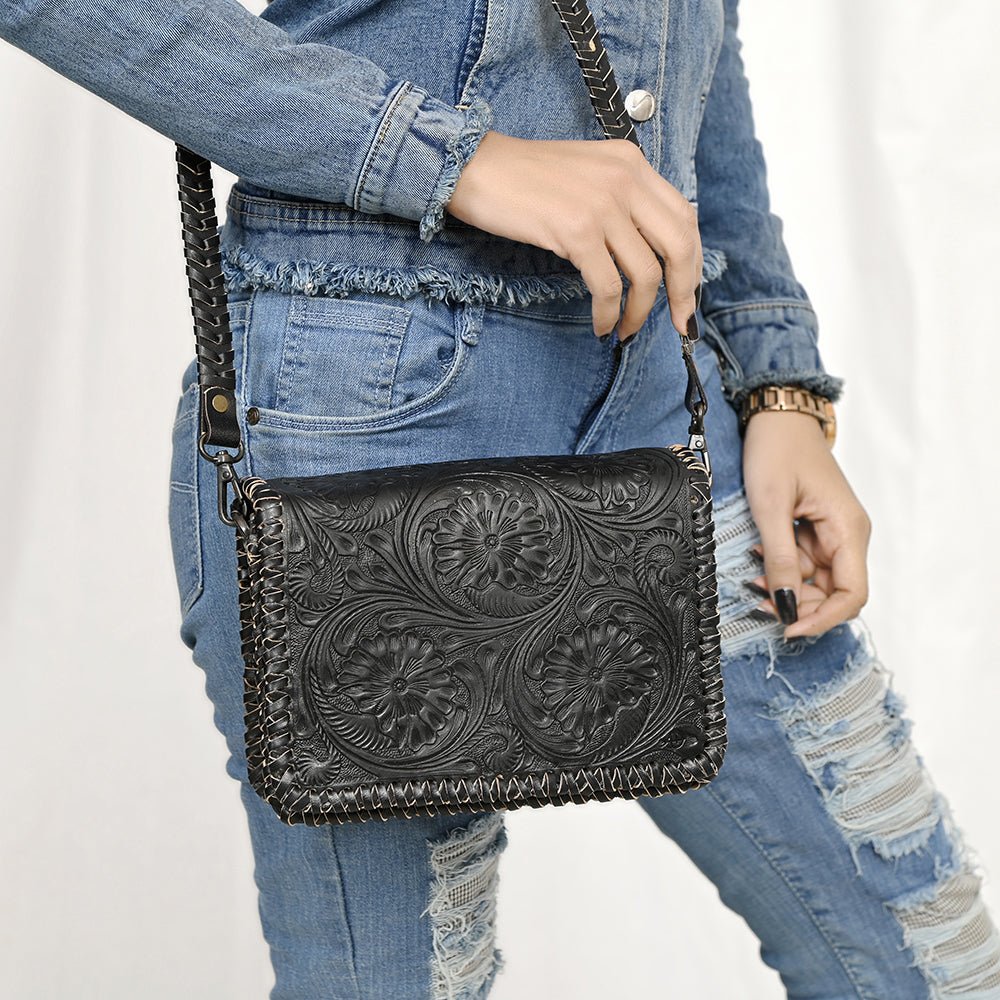 American Darling Cross Body I Hand Tooled Genuine Leather Women Bag Western Handbag Purse