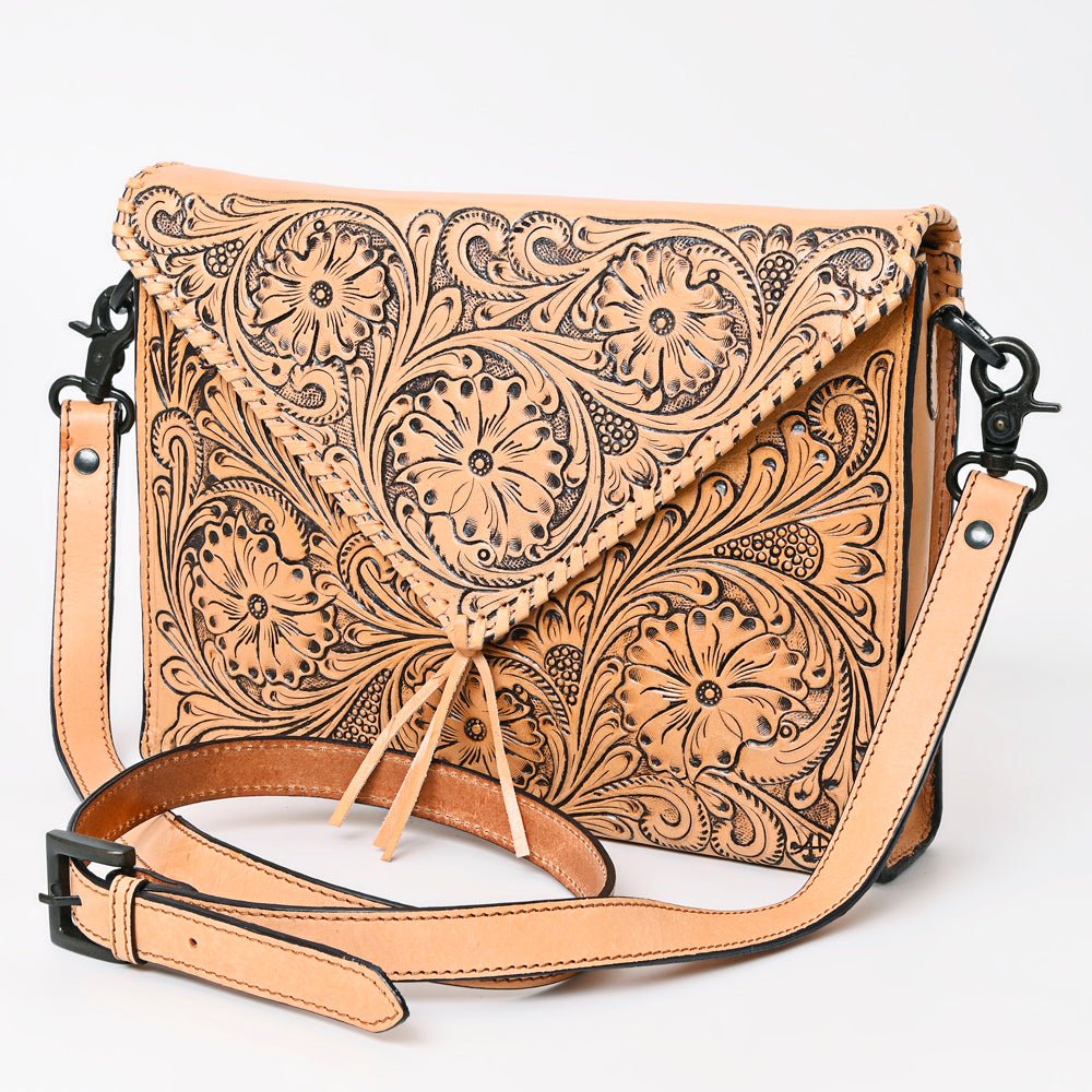 American Darling Hand Tooled Genuine Leather Women Bag Western Handbag Purse