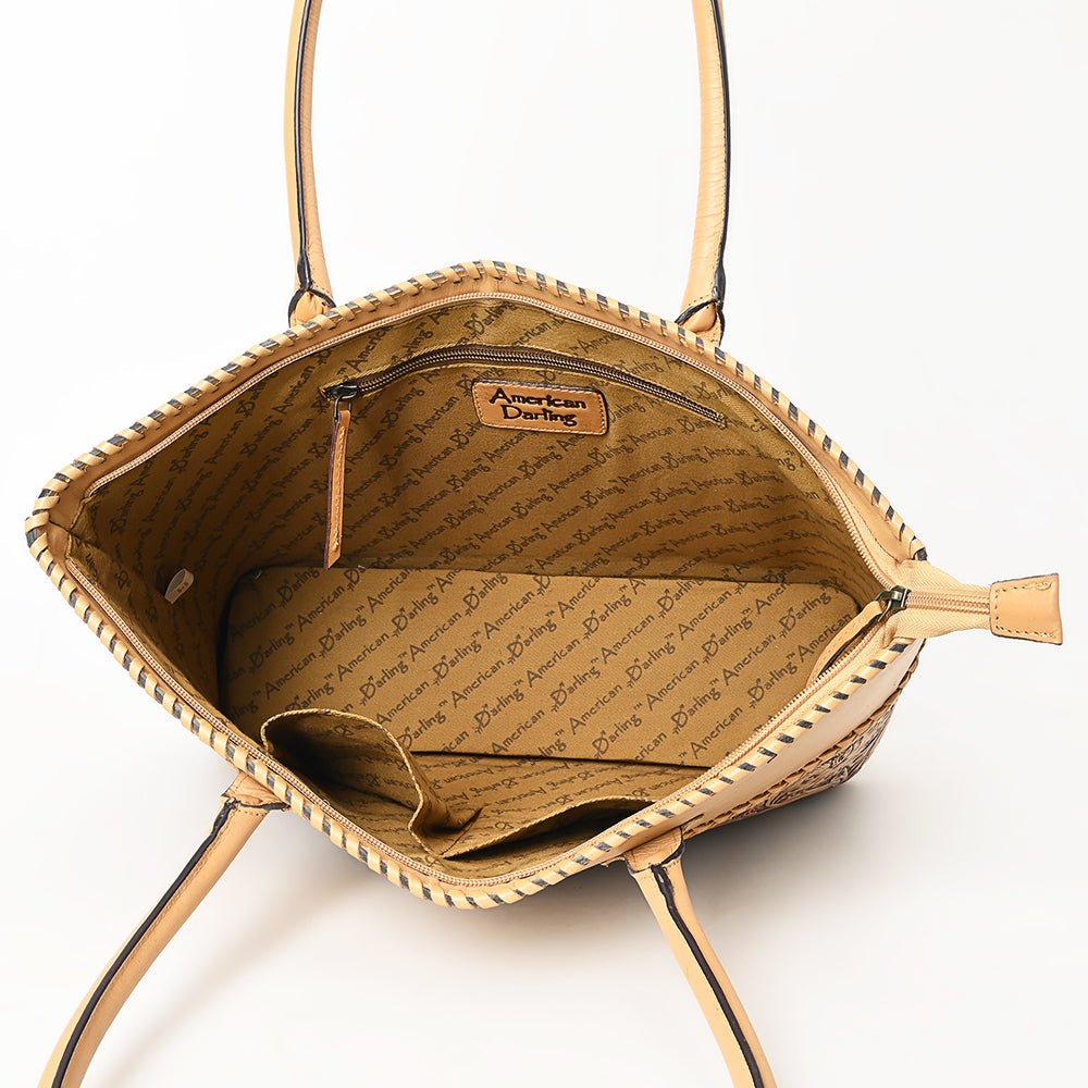 American Darling TOTE Hand Tooled Genuine Leather women bag western handbag purse