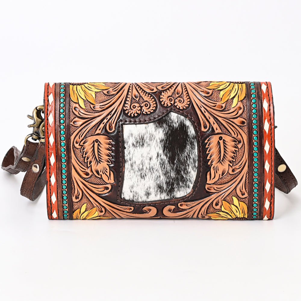 American Darling Hand Tooled Genuine Leather Women Bag Western Handbag Purse