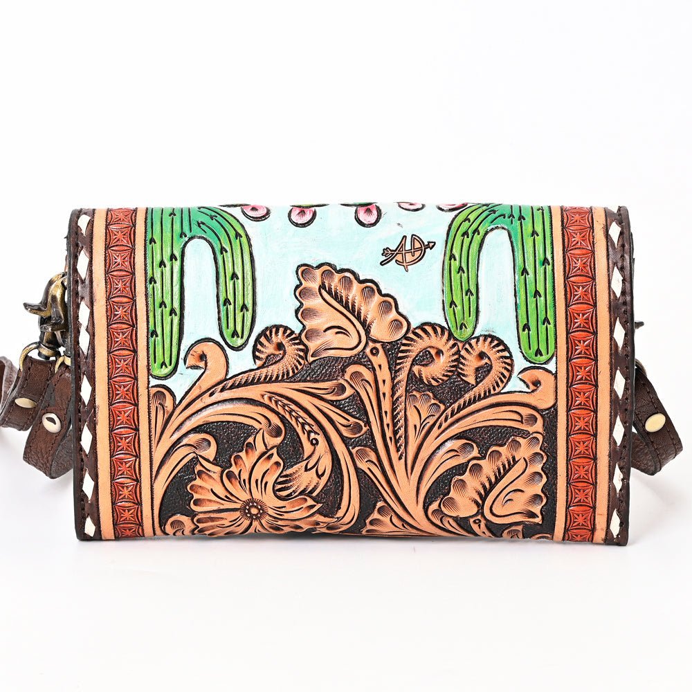 American Darling Hand Tooled Genuine Leather Women Bag Western Handbag Purse