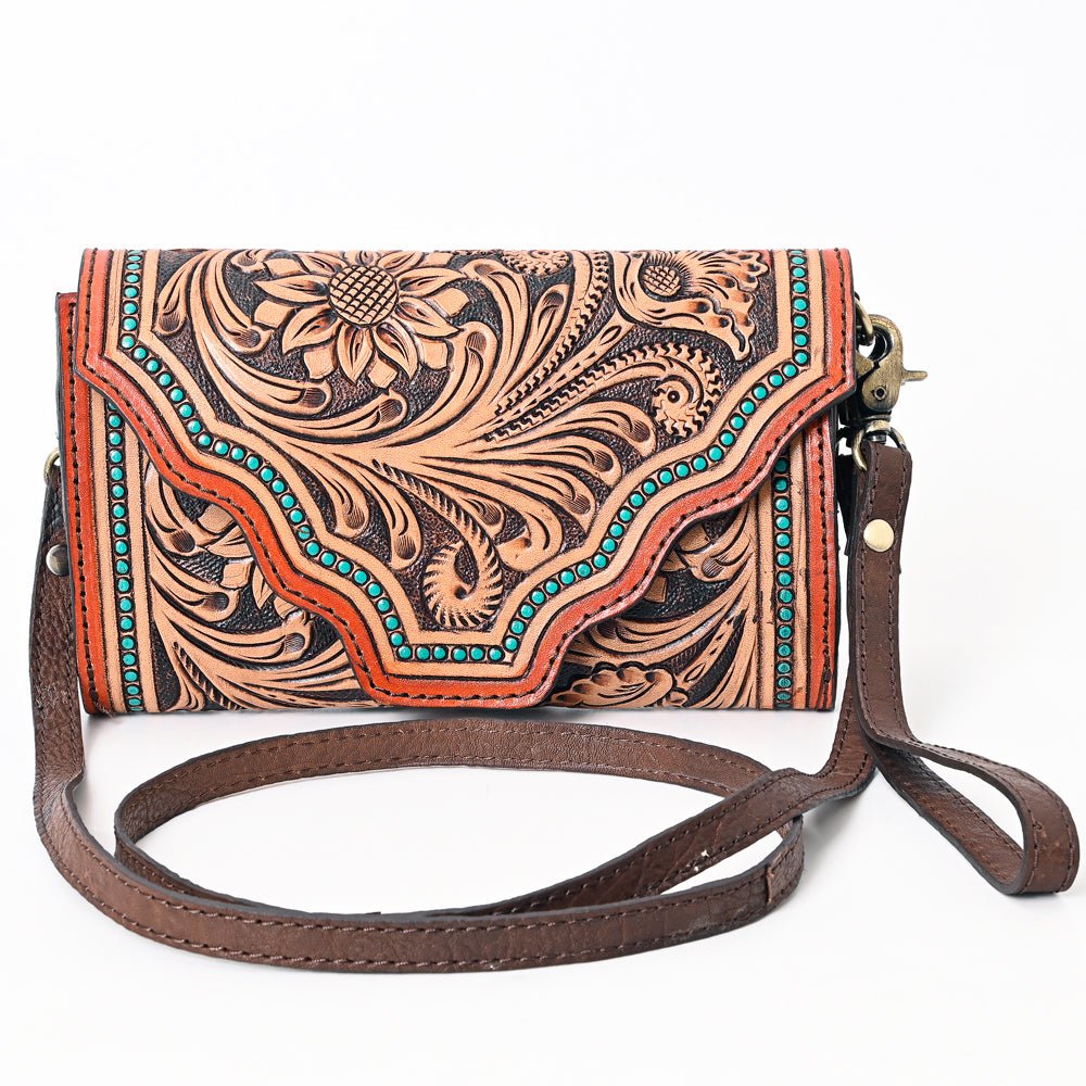 American Darling Hand Tooled Genuine Leather Women Bag Western Handbag Purse