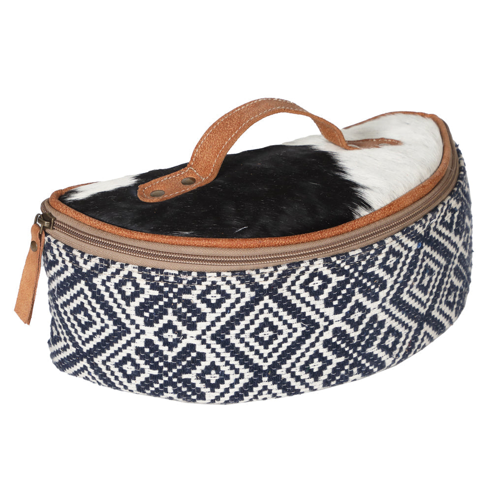 OHLAY KB697 JEWELRY CASE Upcycled Wool Hair-on Genuine Leather women bag western handbag purse