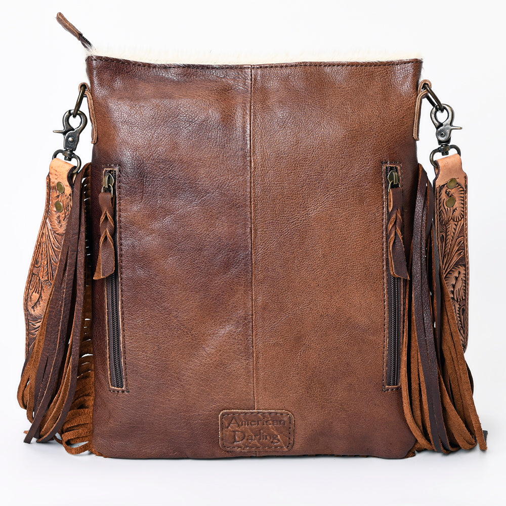 American Darling ADBGS192BY Messenger Hair-On Genuine Leather Women Bag Western Handbag Purse