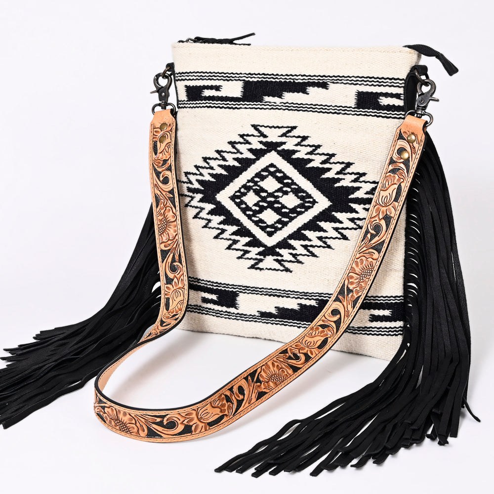 American Darling ADBGS192CA Messenger Saddle Blanket Genuine Leather Women Bag Western Handbag Purse
