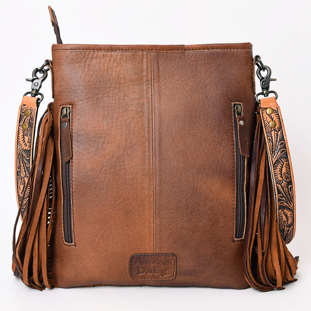 American Darling ADBGS192CB Messenger Hair-On Genuine Leather Women Bag Western Handbag Purse