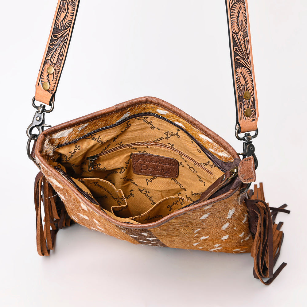American Darling ADBGS192CB Messenger Hair-On Genuine Leather Women Bag Western Handbag Purse
