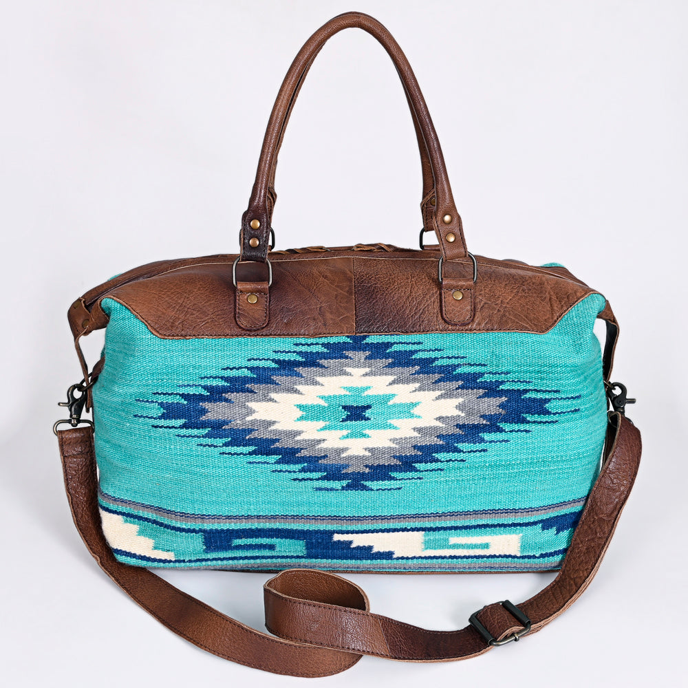 American Darling Duffel Saddle Blanket Genuine Leather Women Bag Western Handbag Purse