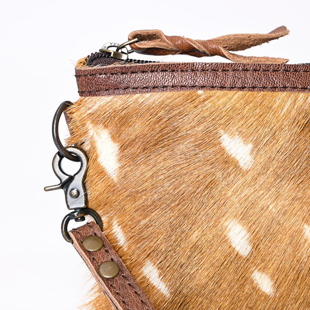 American Darling Wristlet Hair on Genuine Leather Western Women Bag | Handbag Purse | Women Wristlet | Wristlet Wristlet | Travel Wristlet | Leather Wristlet | Clutch Wristlet