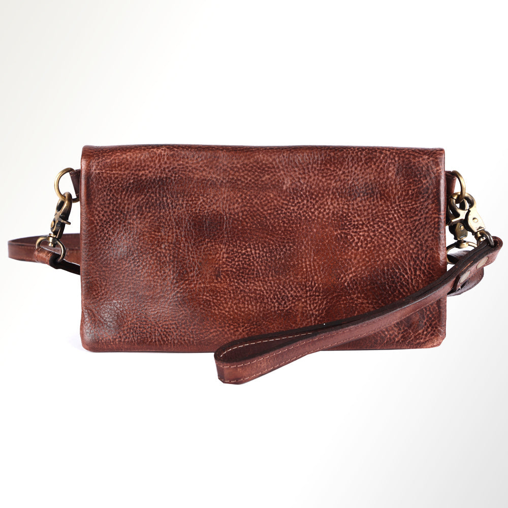 Never Mind Nmbgm140B Wallet Vintage Handmade Genuine Cowhide Leather Women Bag Western Handbag Purse