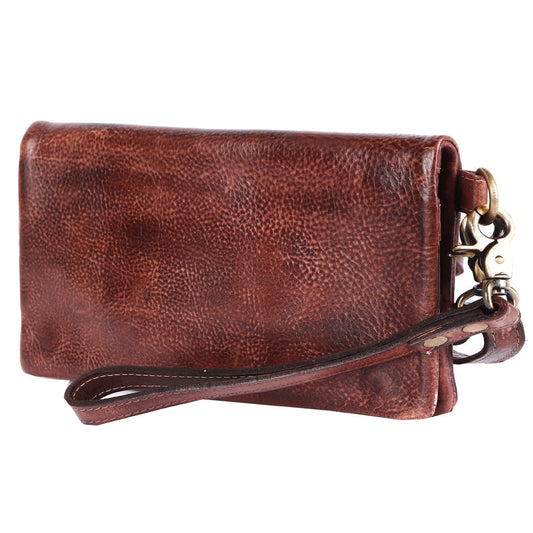 Never Mind Nmbgm140B Wallet Vintage Handmade Genuine Cowhide Leather Women Bag Western Handbag Purse