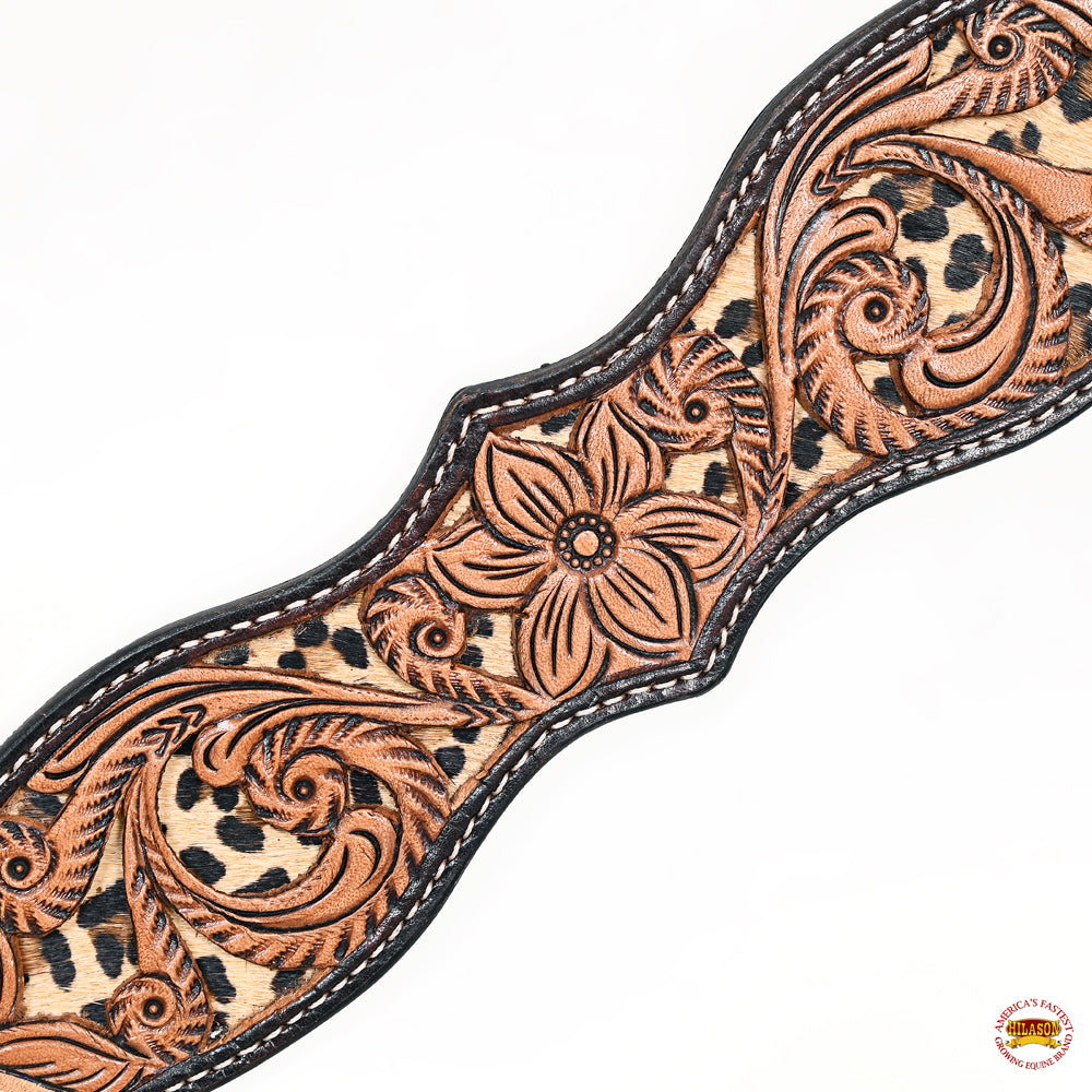 HILASON Western Horse Headstall Breast Collar Leather Tan