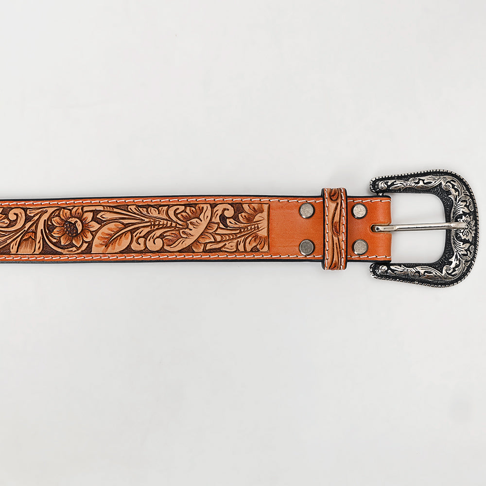 American Darling Beautifully Hand Tooled Genuine American Leather Belt Men and Women