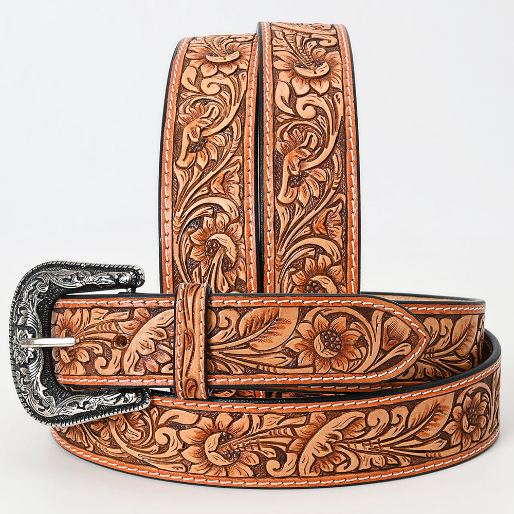 American Darling Beautifully Hand Tooled Genuine American Leather Belt Men and Women