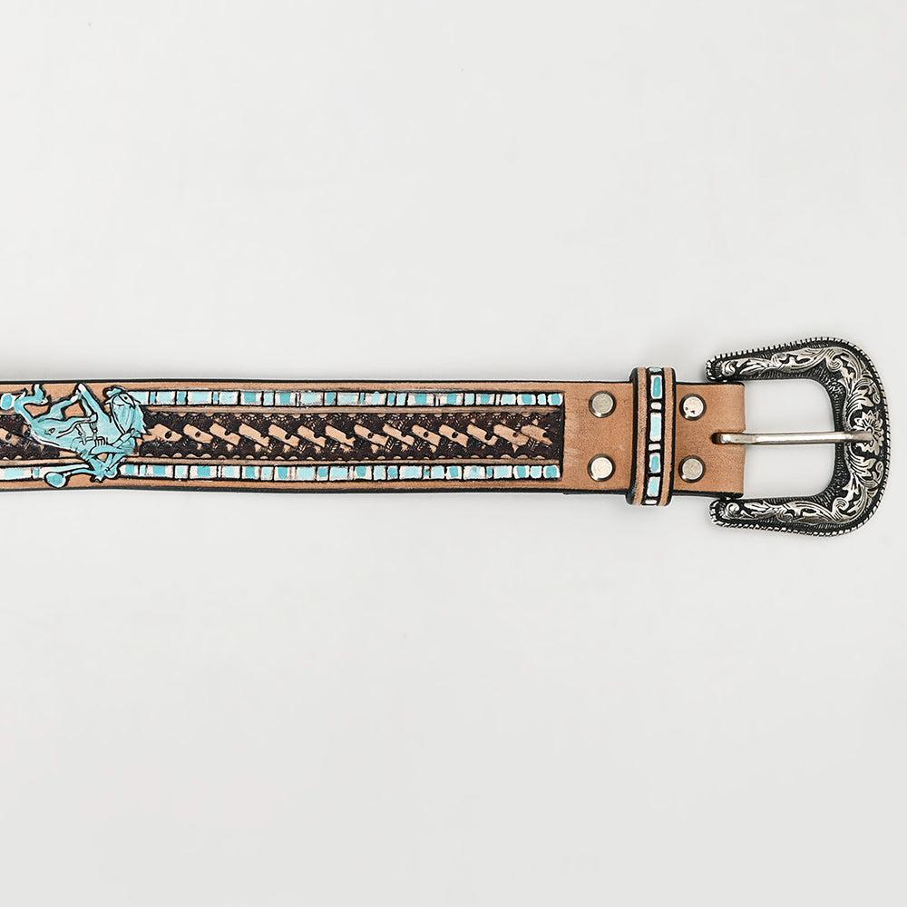 Beautifully hand tooled Genuine American Leather Belt Men and  Women