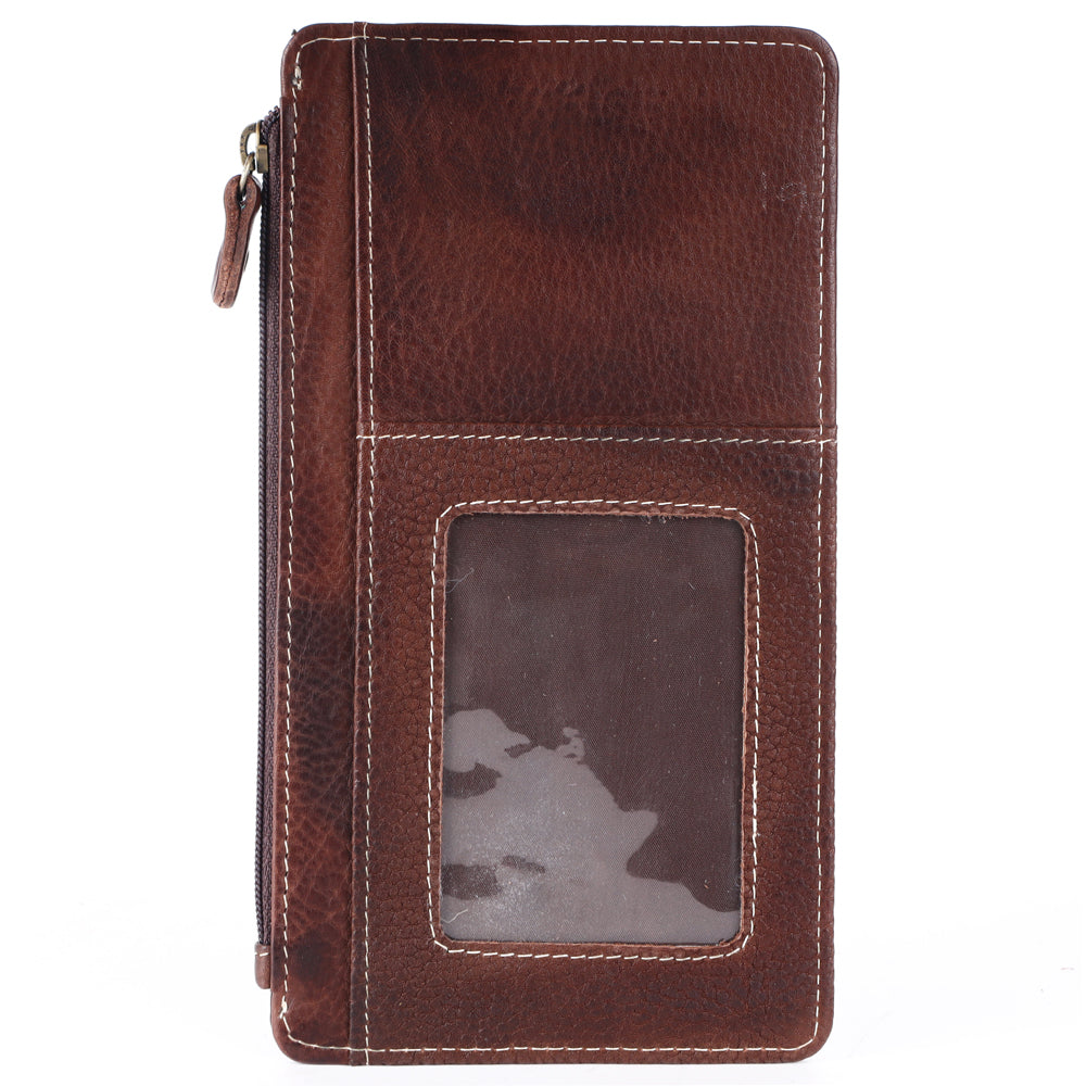 Never Mind Nmbgm132E Wallet Vintage Handmade Genuine Cowhide Leather Women Bag Western Handbag Purse