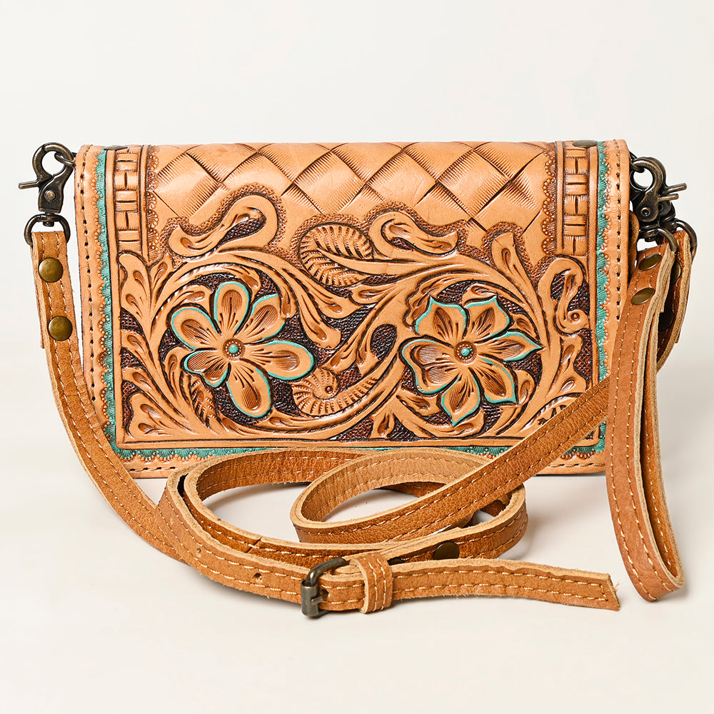 American Darling ORGANISER Upcycled Wool Genuine Leather women bag western handbag purse