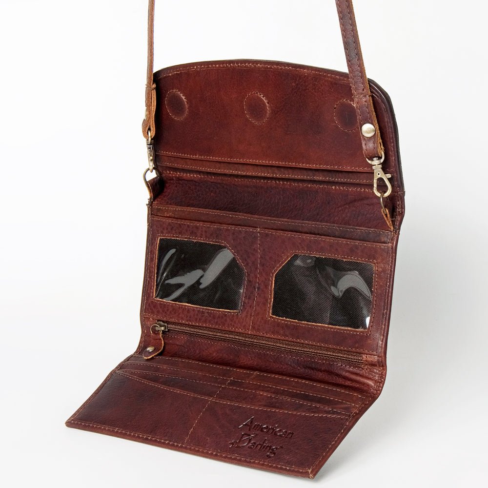 American Darling Wallet Genuine Leather Women Bag Western Handbag Purse