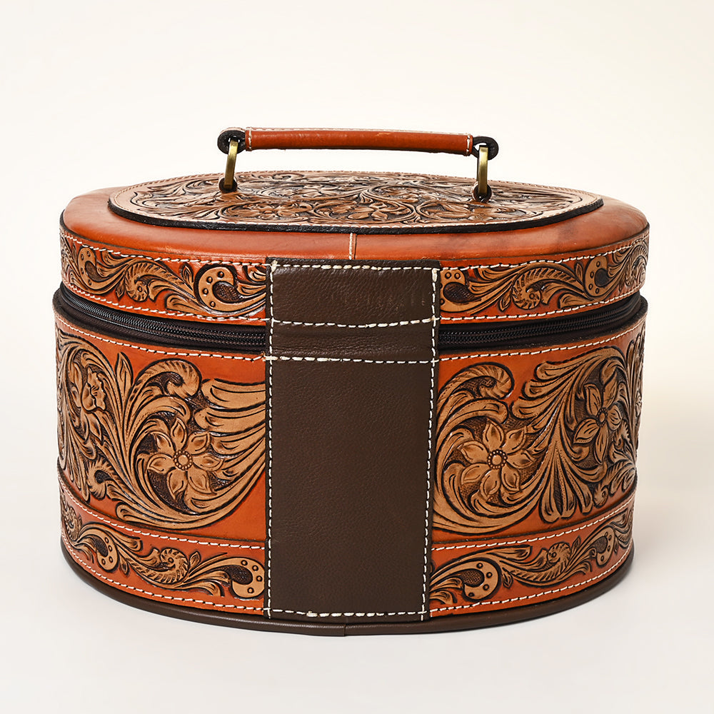 American Darling Jewelry Case Hand Tooled Genuine Leather Women's Bag Western Handbag Purse |