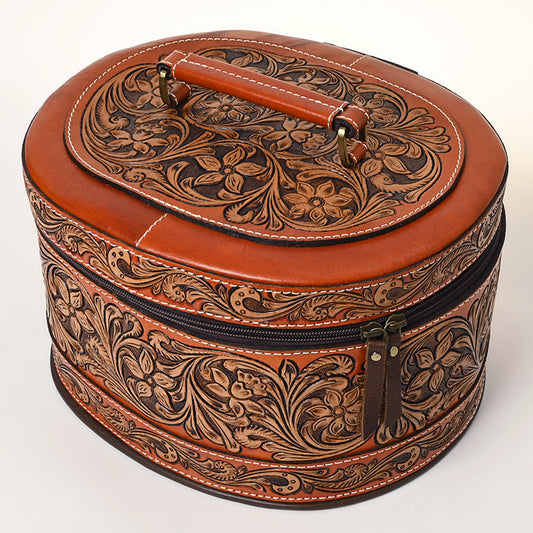 American Darling Jewelry Case Hand Tooled Genuine Leather Women's Bag Western Handbag Purse |