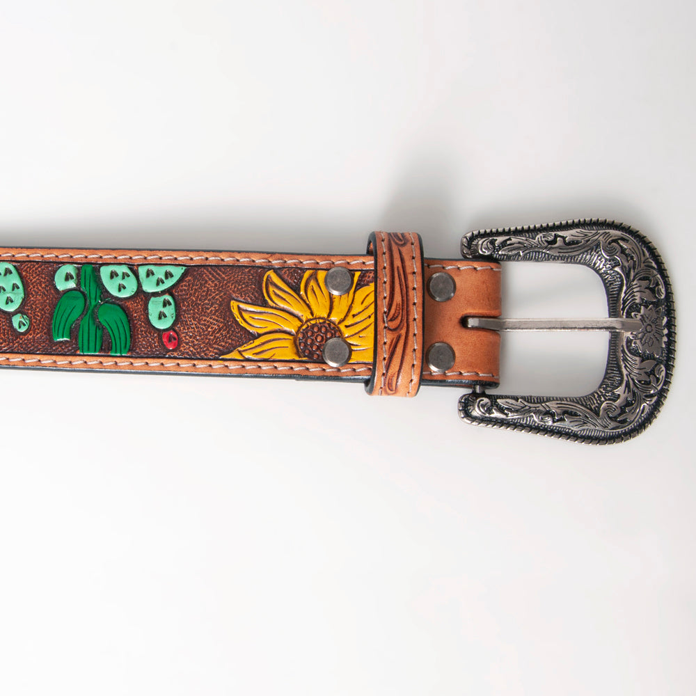American Darling Beautifully Hand Tooled Genuine American Leather Belt Men and  Women