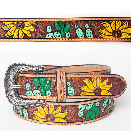American Darling Beautifully Hand Tooled Genuine American Leather Belt Men and  Women