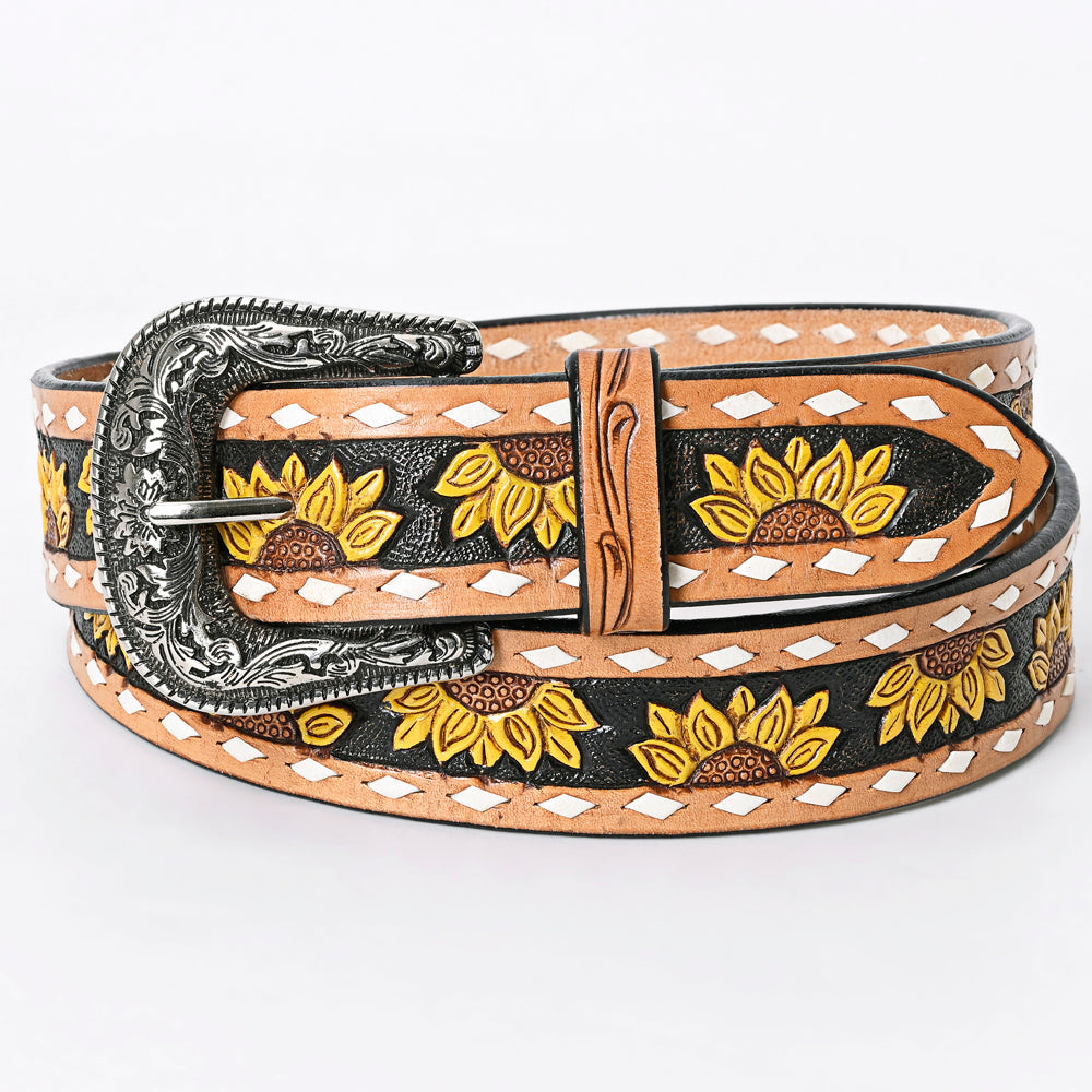 American Darling Beautifully Hand Tooled Genuine American Leather Belt Men and  Women
