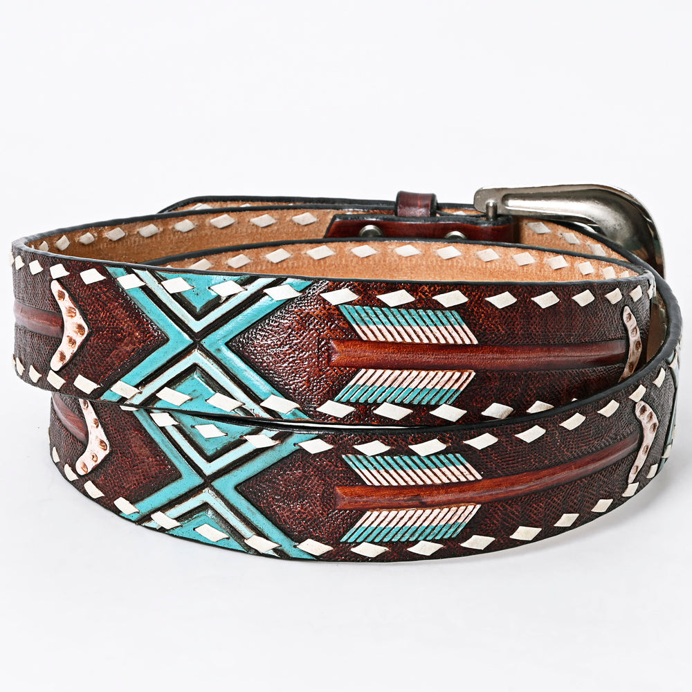 American Darling Beautifully Hand Tooled Genuine American Leather Belt Men and  Women