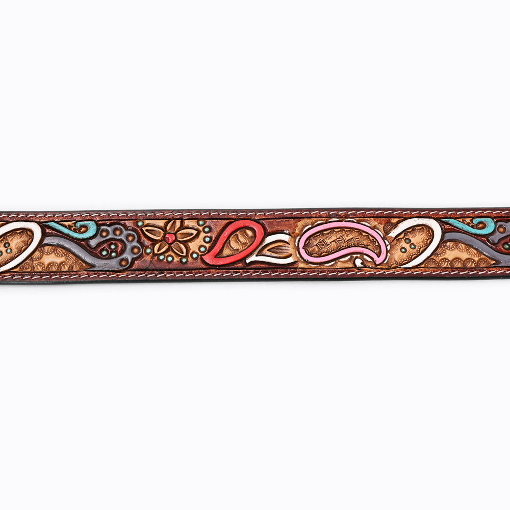 American Darling Beautifully Hand Tooled Genuine American Leather Belt Men and  Women