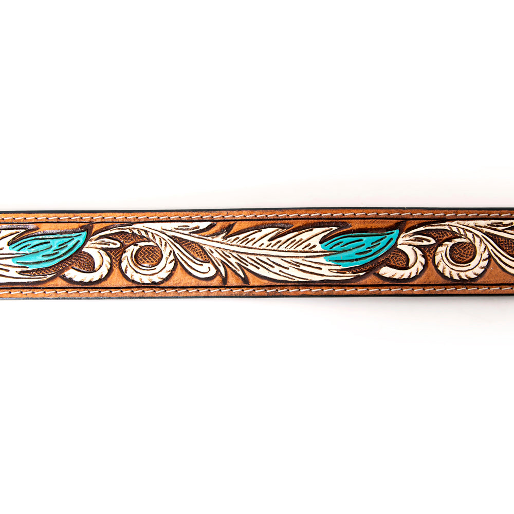 American Darling Beautifully Hand Tooled Genuine American Leather Belt Men and  Women