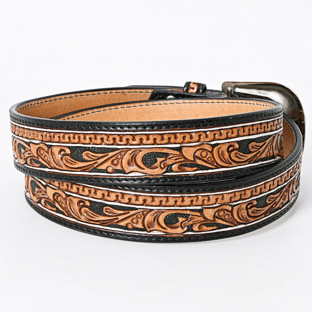 American Darling Beautifully Hand Tooled Genuine American Leather Belt Men and  Women
