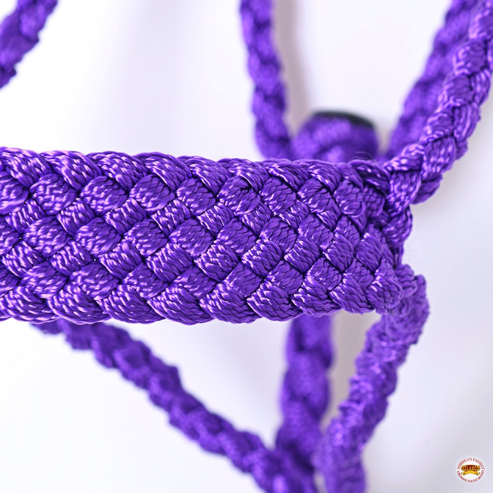 8 Ft Hilason Western Nylon Poly Flat Braided Mule Tape Halter And Lead  Rope