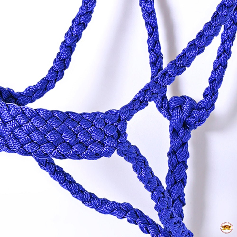 8 Ft Hilason Western Nylon Poly Flat Braided Mule Tape Halter And Lead  Rope