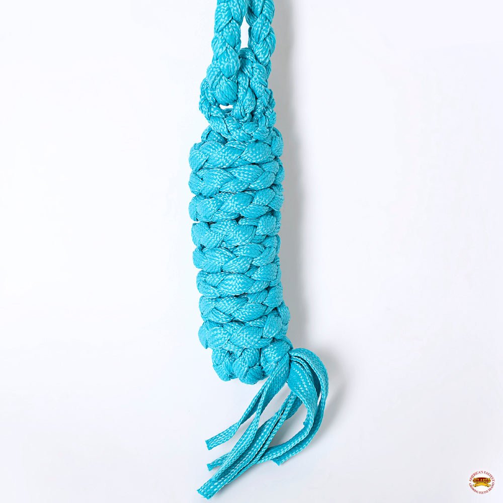 8 Ft Hilason Western Nylon Poly Flat Braided Mule Tape Halter And Lead  Rope