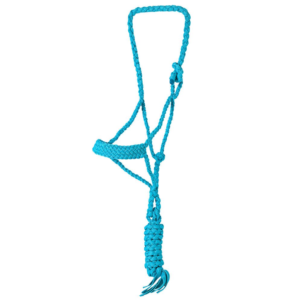 8 Ft Hilason Western Nylon Poly Flat Braided Mule Tape Halter And Lead  Rope