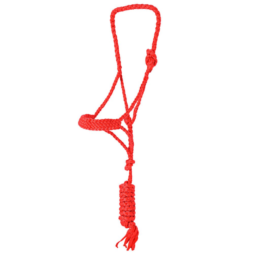 8 Ft Hilason Western Nylon Poly Flat Braided Mule Tape Halter And Lead  Rope