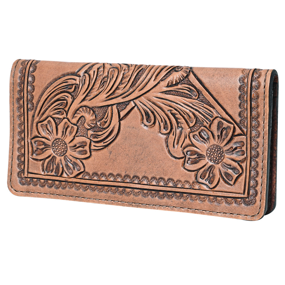 OHLAY WALLET Hand Tooled  Genuine Leather women bag western handbag purse