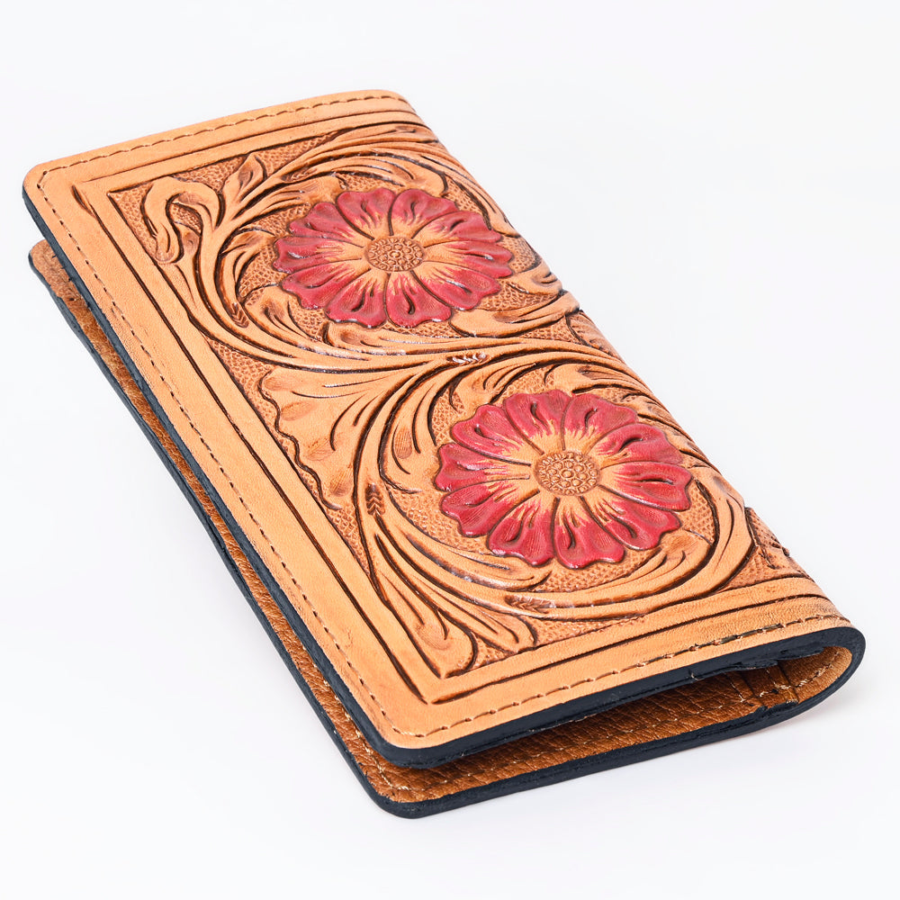 OHLAY WALLET Hand Tooled  Genuine Leather women bag western handbag purse