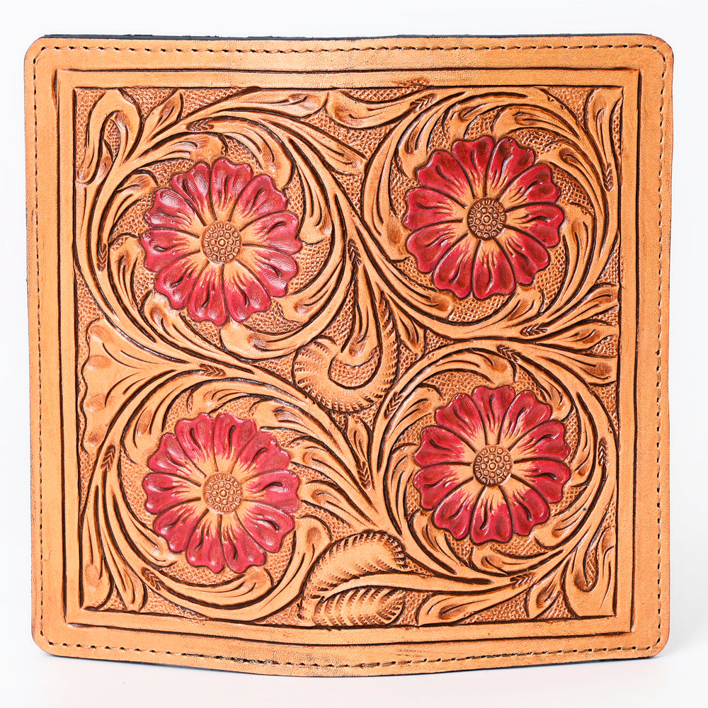 OHLAY WALLET Hand Tooled  Genuine Leather women bag western handbag purse