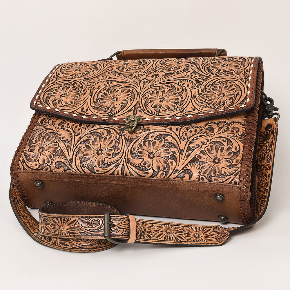 ADBG1210 American Darling Hand Tooled Genuine Leather Women Bag Western Handbag Purse