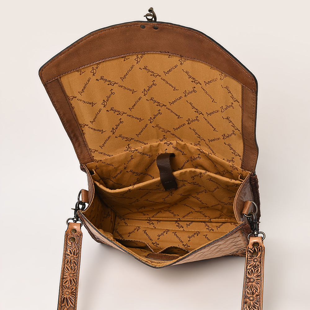 ADBG1210 American Darling Hand Tooled Genuine Leather Women Bag Western Handbag Purse