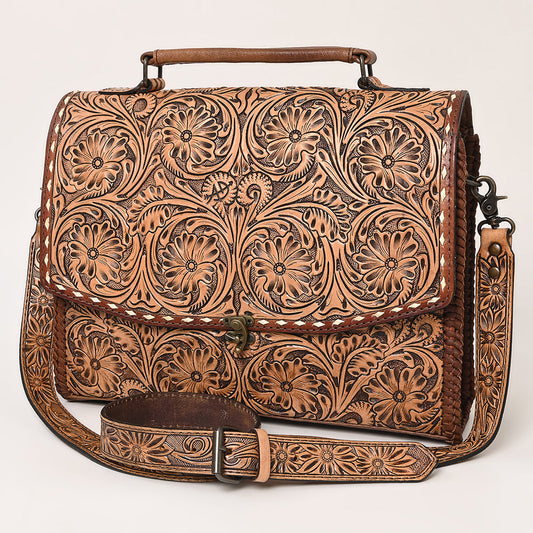 ADBG1210 American Darling Hand Tooled Genuine Leather Women Bag Western Handbag Purse